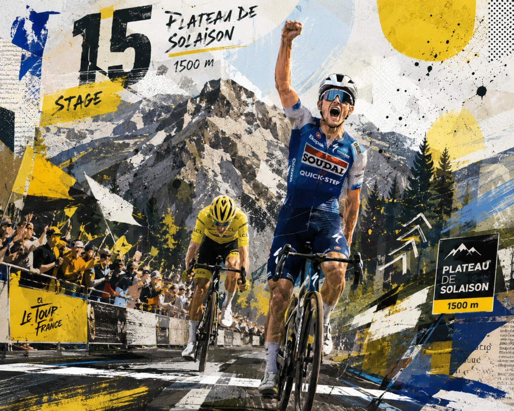 Solaison Shakes the Tour: Remco Evenepoel Outfoxes Pogačar for a Maiden Stage Win as Vingegaard Crashes Out
